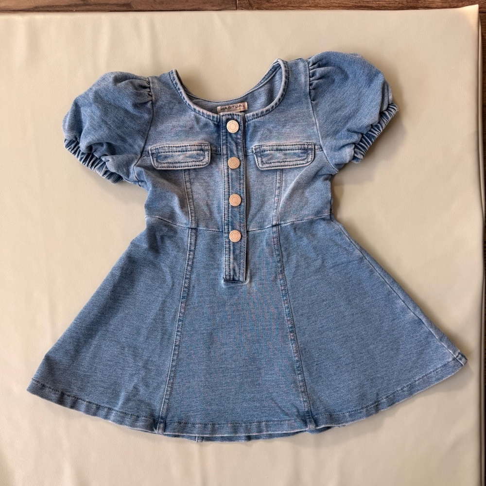 Habitual Toddler Girl Denim Dress 2T